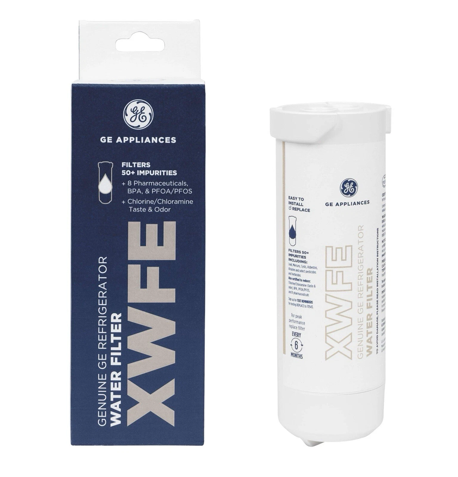 s-l1600 (70) GE XWFE Refrigerator Water Filter White Without Chip, Genuine Replacement Filter New - Image 1