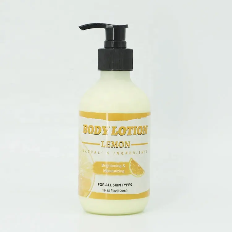Customizable-Private-Label-Lemon-Body-Lotion-for.webp Customizable Lemon Body Lotion for Skin Whitening Bleaching and Lightening OEM Moisturizing Cream Care - Image 1