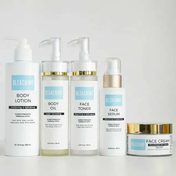 Fast Bleaching Sets Whitening serum moisturizing Body Oil bleaching Body Lotion niacinamide Cream Face Whitening toner