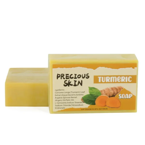Natural Organic Anti Acne Whitening Bath Bar Toilet Cleansing Soap Turmeric Soap