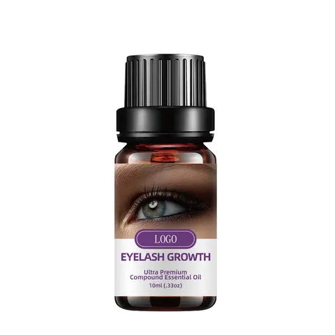 OEM/ODM High Quality Eyelash Growing and Dense Serum 10 ml Compound Oil Eyelash Growth Essential Oil