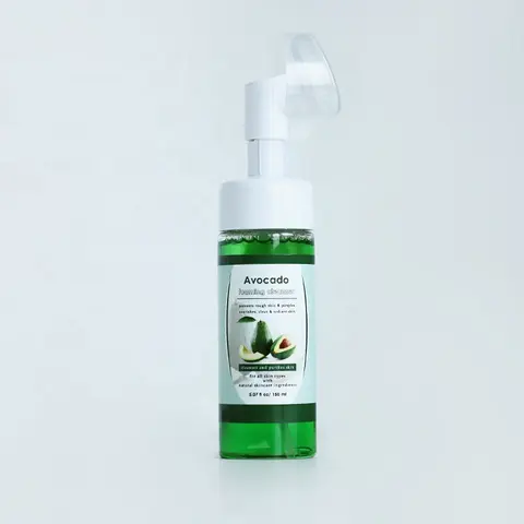 OEM ODM Avocado foam facial cleanser Clean dirt daily Mild skin care Facial Cleanser bubble wash