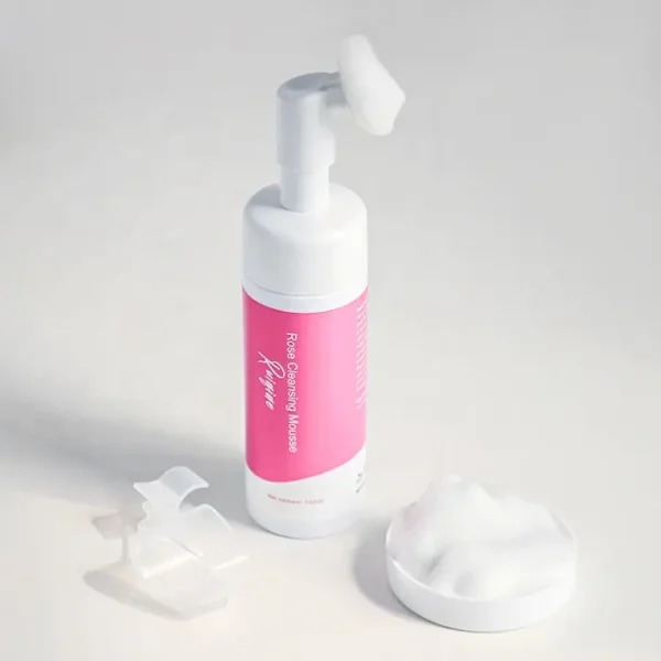 Organic Rose Facial Cleansing Mousse Hydrating Skin Care Face Wash for Adults Moisturizing Moisturizing Foam