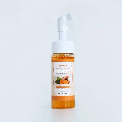 Face Washing Vitamin C Organic Moisturizing Clean Face Wash Turmeric Facial Cleanser