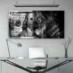 Modern Cartoon Duck Canvas Dollar Poster Inspirational Artwork Dollar Canvas Print Art Painting Financial Freedom Home Decor - Image 4