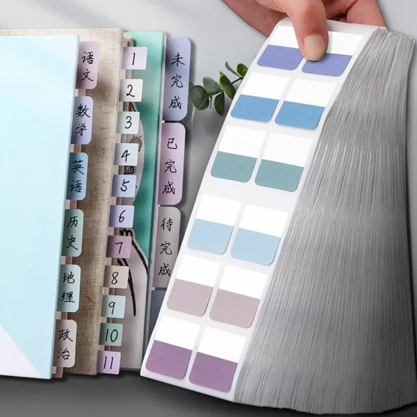 Sticky Note Transparent Index Tabs, Arrow Flags, Page Marker, Planner Stickers, Office and School