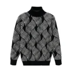 Autumn Winter T-Shirts Men Turtleneck Printing Plus Velvet Thicken Fashion Long Sleeve Loose Warm Pullovers Bottoming Shirt Tops - Image 5
