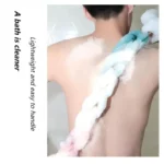 1pc Colour Block Bath Balls Mesh Foaming Sponge Bath Strips Adult Back Body Rubbing Towels Mud Rubbing Bath Towels Supplies - Image 6