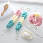 1pc Colour Block Bath Balls Mesh Foaming Sponge Bath Strips Adult Back Body Rubbing Towels Mud Rubbing Bath Towels Supplies - Image 3
