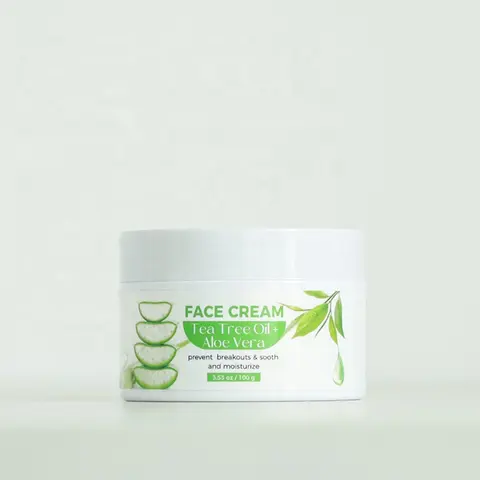 tea tree &aloe vera natural Anti-acne Moisturizing skincare Cream brightening face cream
