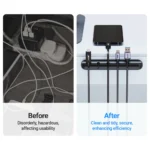 Adhesive Cable Holder Clips Cord Management Wire Organizer for Desktop USB Charging Cable Nightstand Power Cord Mouse Cable - Image 5