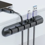 Adhesive Cable Holder Clips Cord Management Wire Organizer for Desktop USB Charging Cable Nightstand Power Cord Mouse Cable