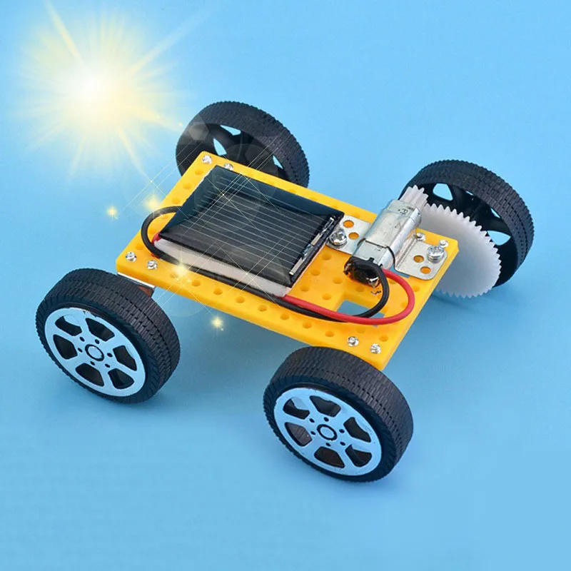 kf-Sc1c7a86474064f5599e8022483ffc21cj Solar Car Toy for Kids Mini DIY Assembled Energy Powered Car Kit STEM Educational Toys for Children Creativity Birthday Gift - Image 1