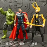 17 Cm Children Toys Marvel Anime Figures Spiderman Hulk Action Figure Iron Man Cartoon Kids Toy Christmas Gift Glow Doll Hobbies - Image 3